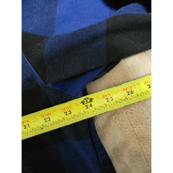 Old Mill mens Blue flannel long sleeve button down 80/20% cotton shirt size xl - Picture 4 of 4